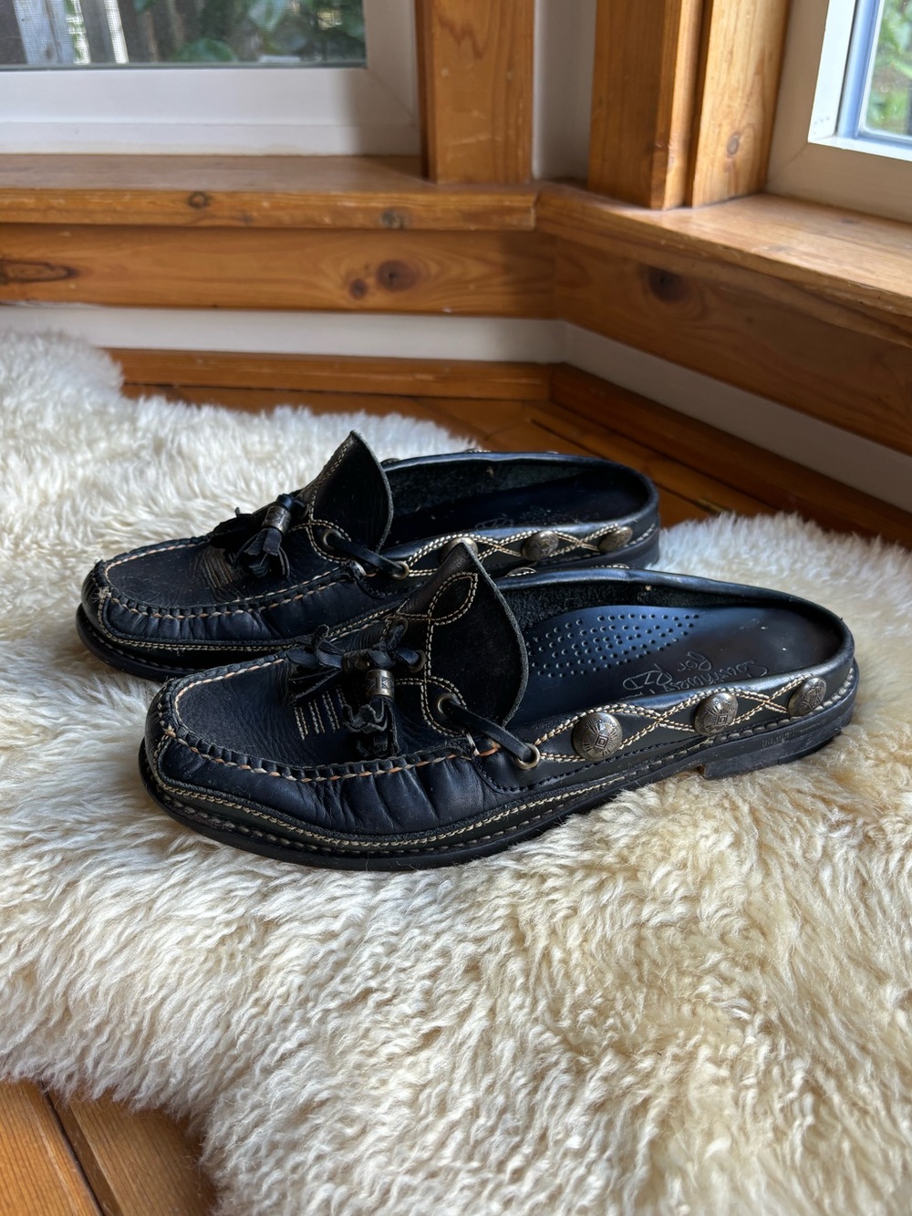 Vintage Southwestern Moccasin Mules